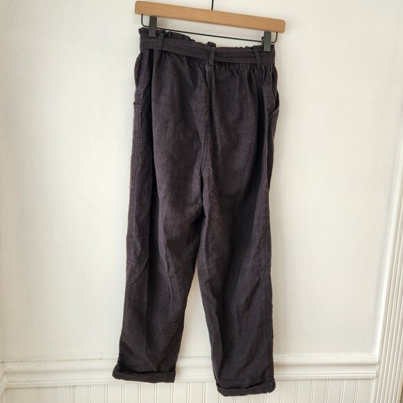 Modern Citizen Black Linen Pants Elastic Pull-On Waist Boho Lagenlook Women's S - Picture 3 of 6